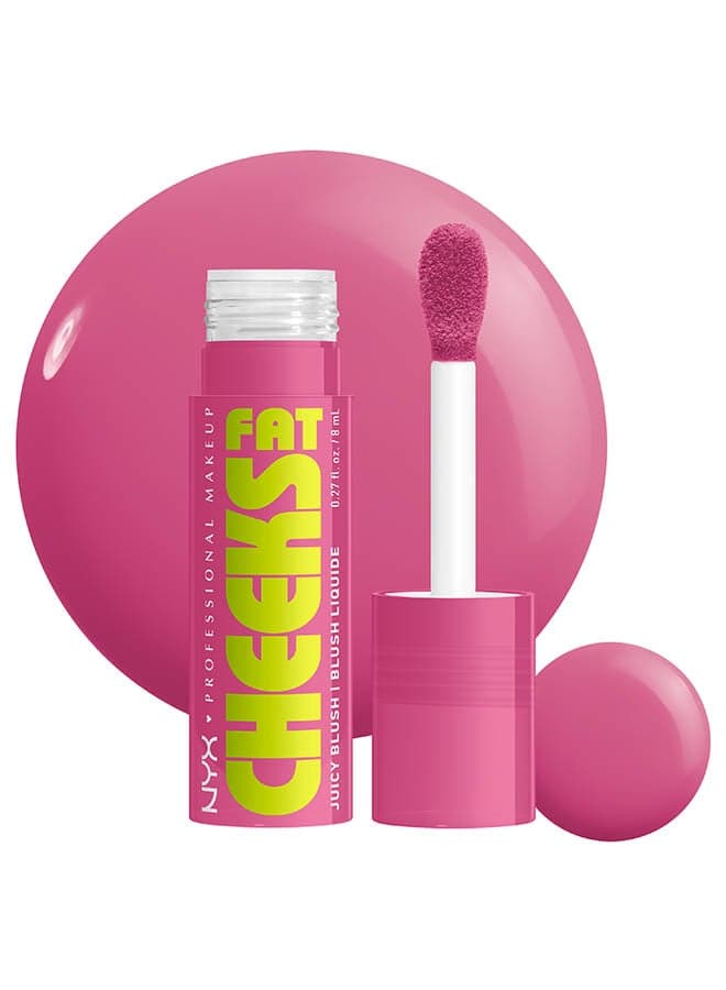 Fat Cheeks Juicy Blush, Liquid Blush, 12 HR Wear,Plum Pop