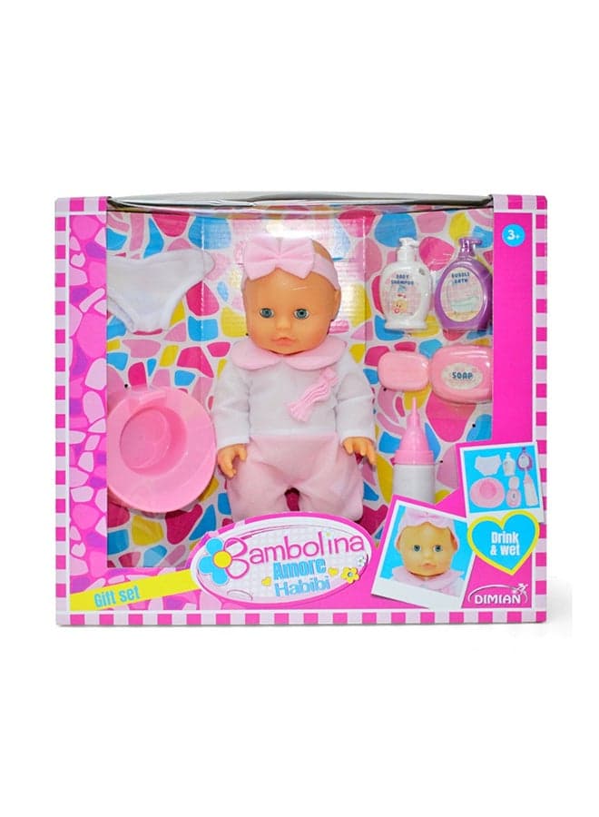 Bamboljna Amore Baby Doll 36Cm - Gift Set