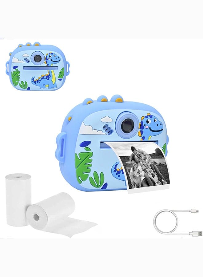 Toyland Snap & Print Kids Camera - Instant Print Thermal Camera for Children with Printing Paper - Black & White Inkless Digital Photo Printer Toy - Assorted Colors