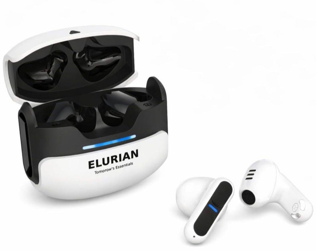 Noise Cancelling Earbuds, 24H Battery, Bluetooth 6.0 TWS, Low Latency Gaming Mode, Fast Charging, Clear Calls – Elurian Air Wireless Earphones