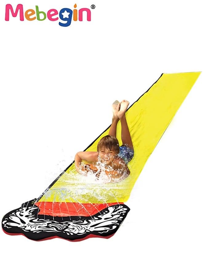 145*480cm Slip Water Slide for Backyard Lawn,Summer Slip Waterslides Water Toy for Backyard Outdoor Water Fun for Kids Slip and Slide Garden Water Toys