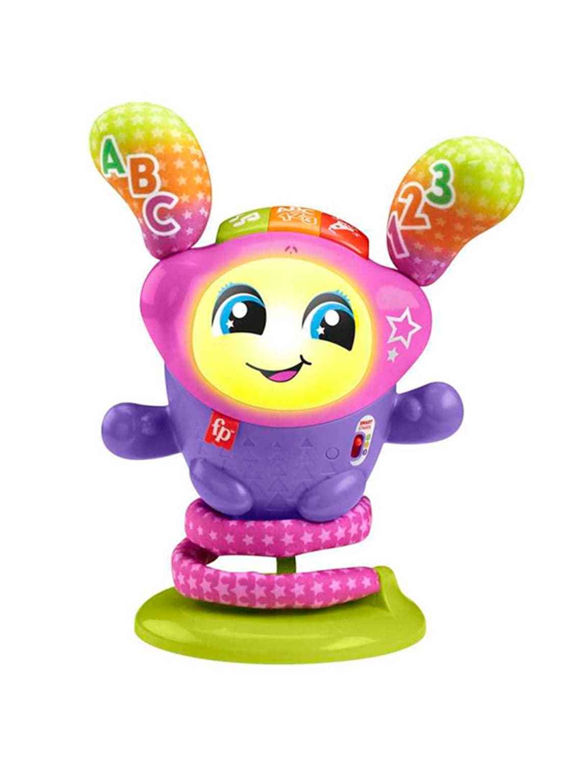 Interactive Baby and Toddler Learning Toy with Music Lights and Bouncing Action, DJ Bouncin’ Star, UK English Version