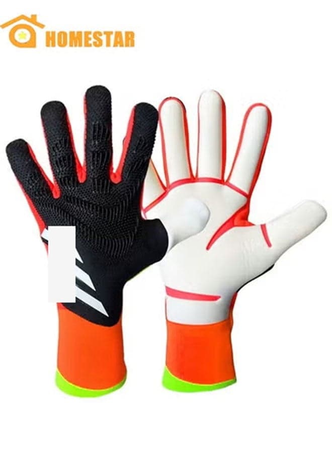 Size 9 Goalkeeper Gloves, Goalie Gloves, Offers Excellent Protection With Abrasion-resistant, Non Slip and Wrist Protection