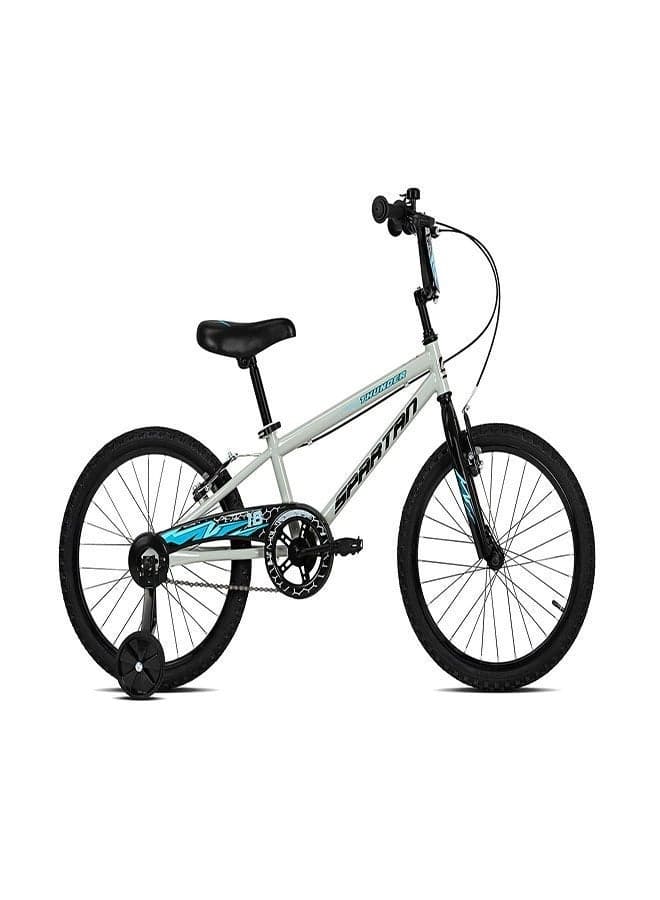 Thunder 18-Inch Kids Bike | 18 Inch Wheel Size With Training Wheels | Single Speed | Gray Gloss Color