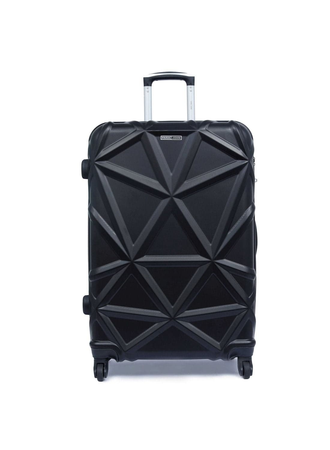 Matrix Large 28-Inch ABS Material Lightweight Hardshell Luggage Trolley | carrying 30kg Durable Hardsided Spinner Trolley Suitcase black