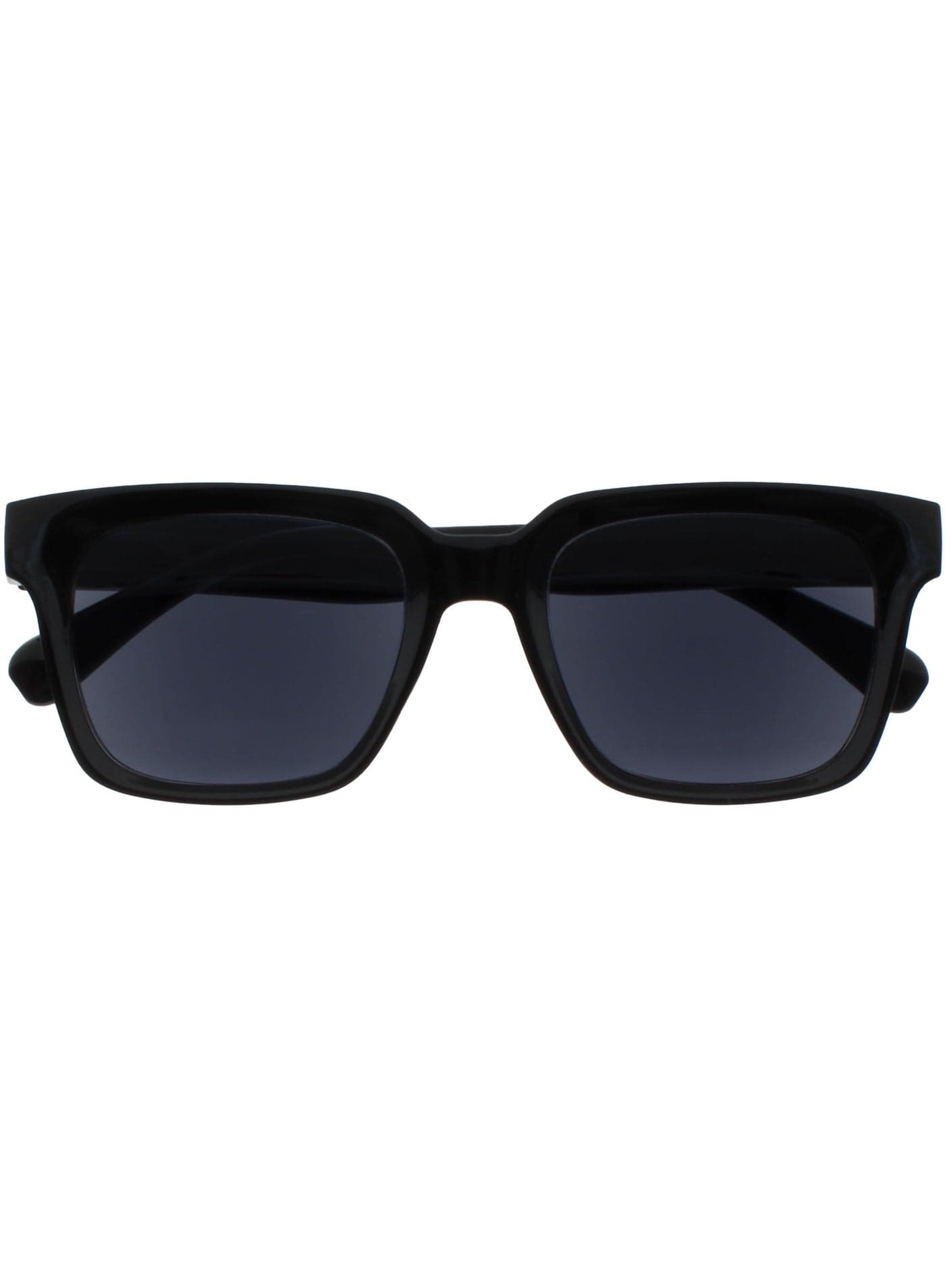 ERA Reading Sunglasses for Men & Women - Black Tinted Lens - Anti-reflective & Anti-Glare - Polarised UV400 protection - Oversized Rectangular Frame - Spring Hinges - Black +0.00