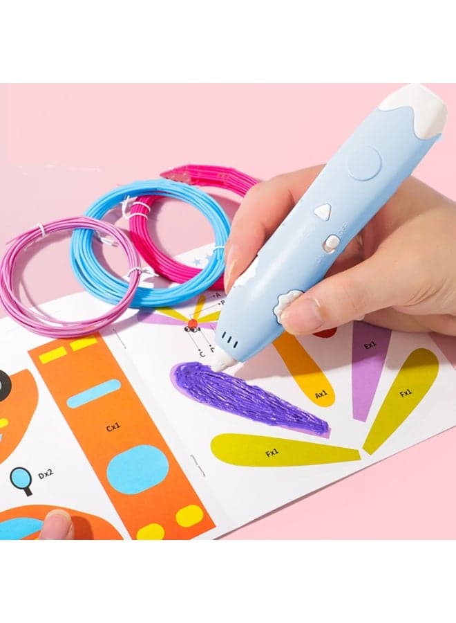 3D Printing Pen – Child-safe Low-temperature 3D Drawing Tool | Ergonomic Design for Little Hands | Cordless Smart Low-temperature Printing Pen | Includes PCL Filament