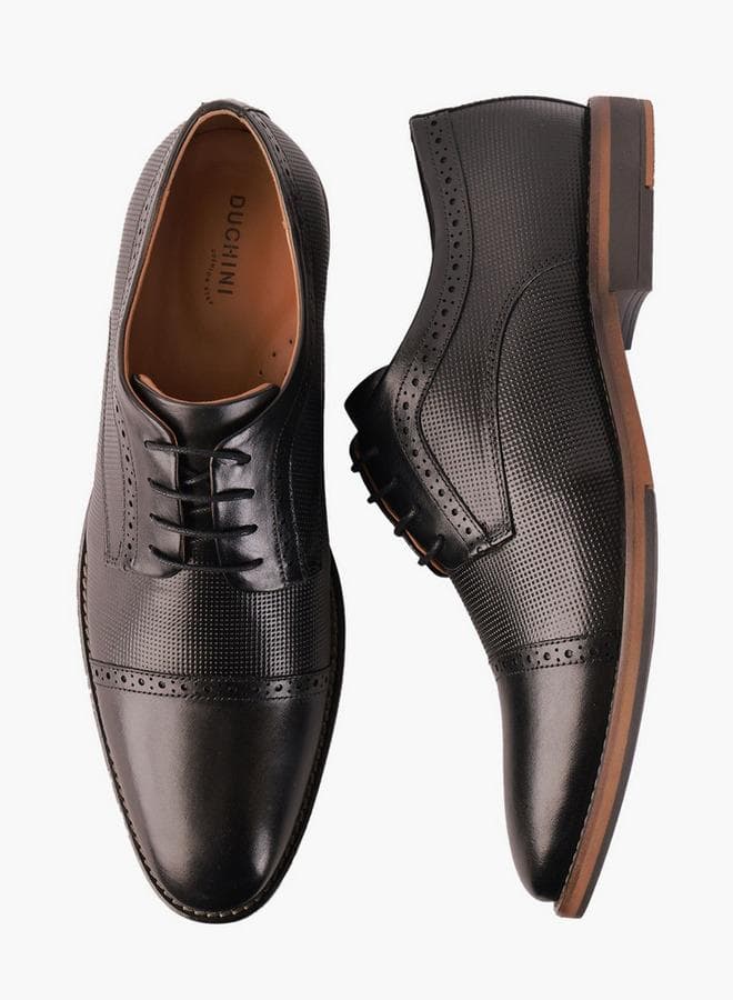Men Lace-Up Derby Shoes