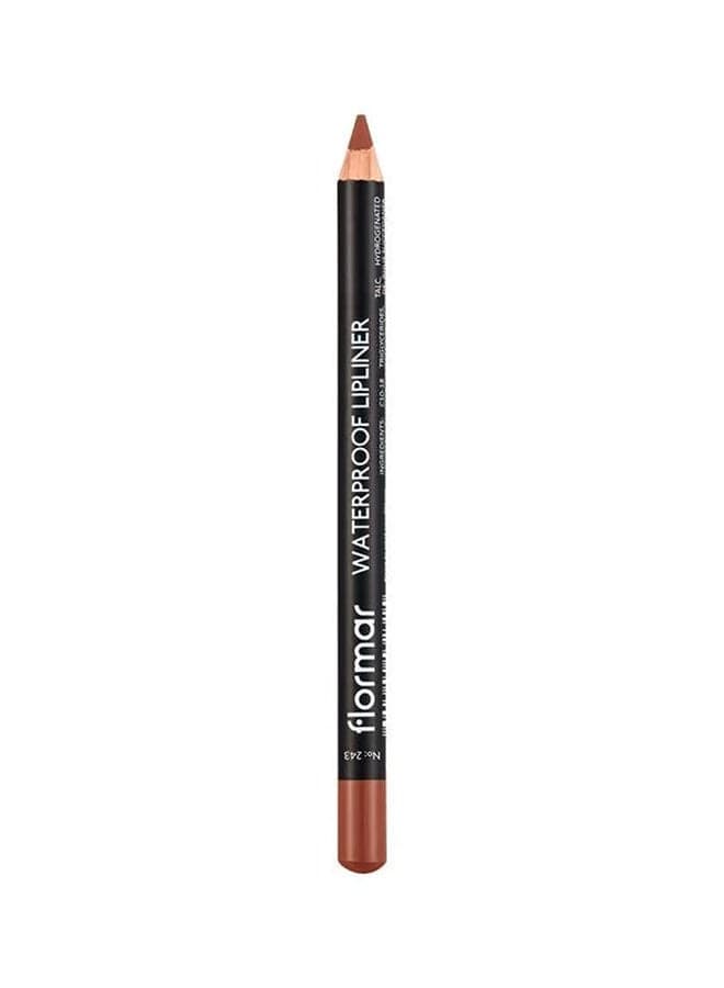 Highly Pigmented & Matte Finish Waterproof Lipliner Pencil 243 Hot Cocoa