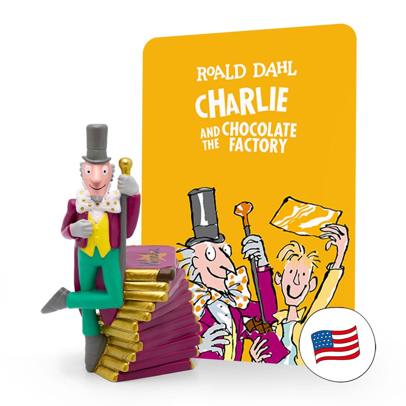 Tonies Willy Wonka Audio Toy Figurine from Roald Dahl's Charlie and The Chocolate Factory