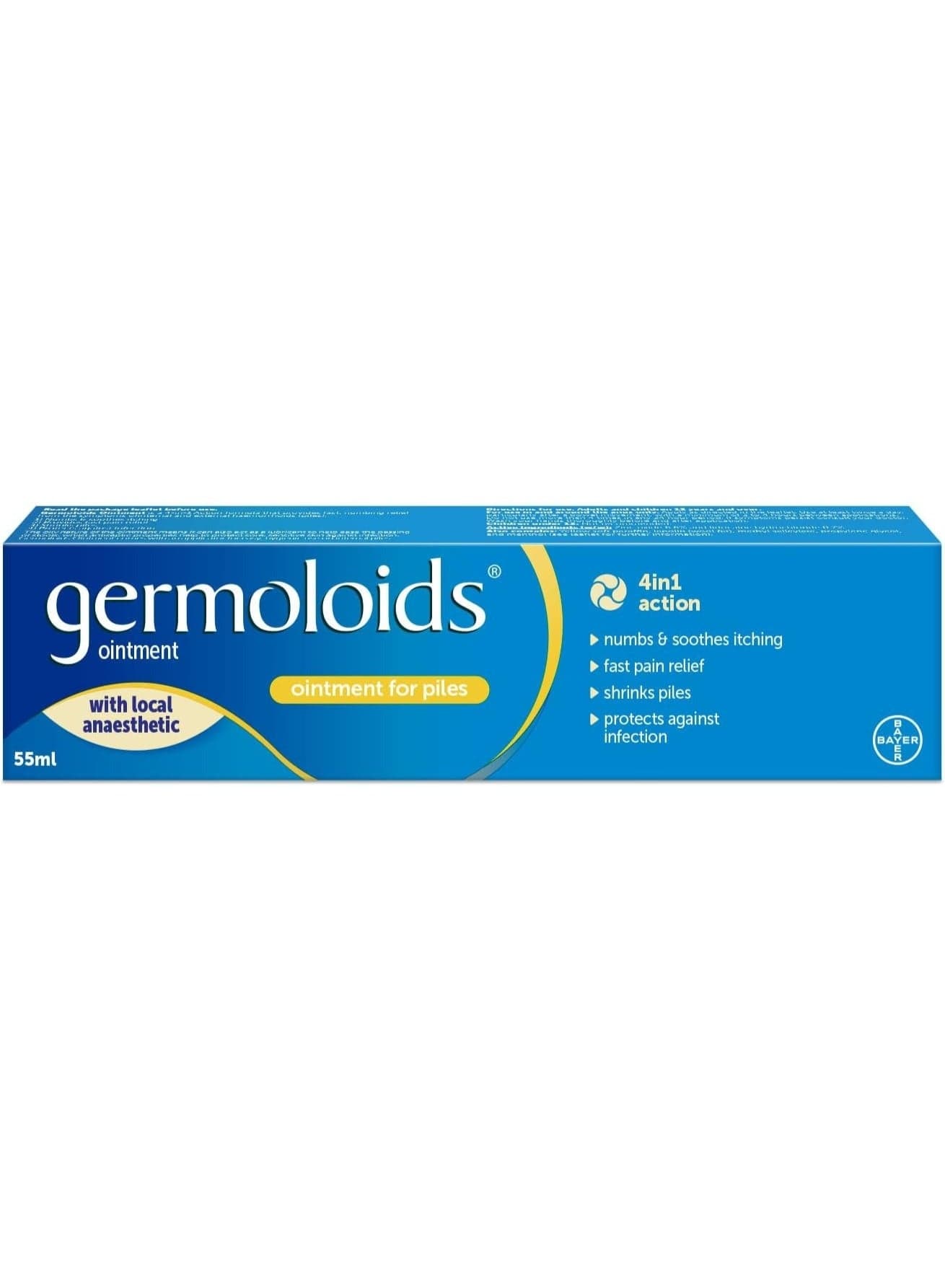 Germoloids Hemorrhoid and Piles Treatment Ointment (55 g)
