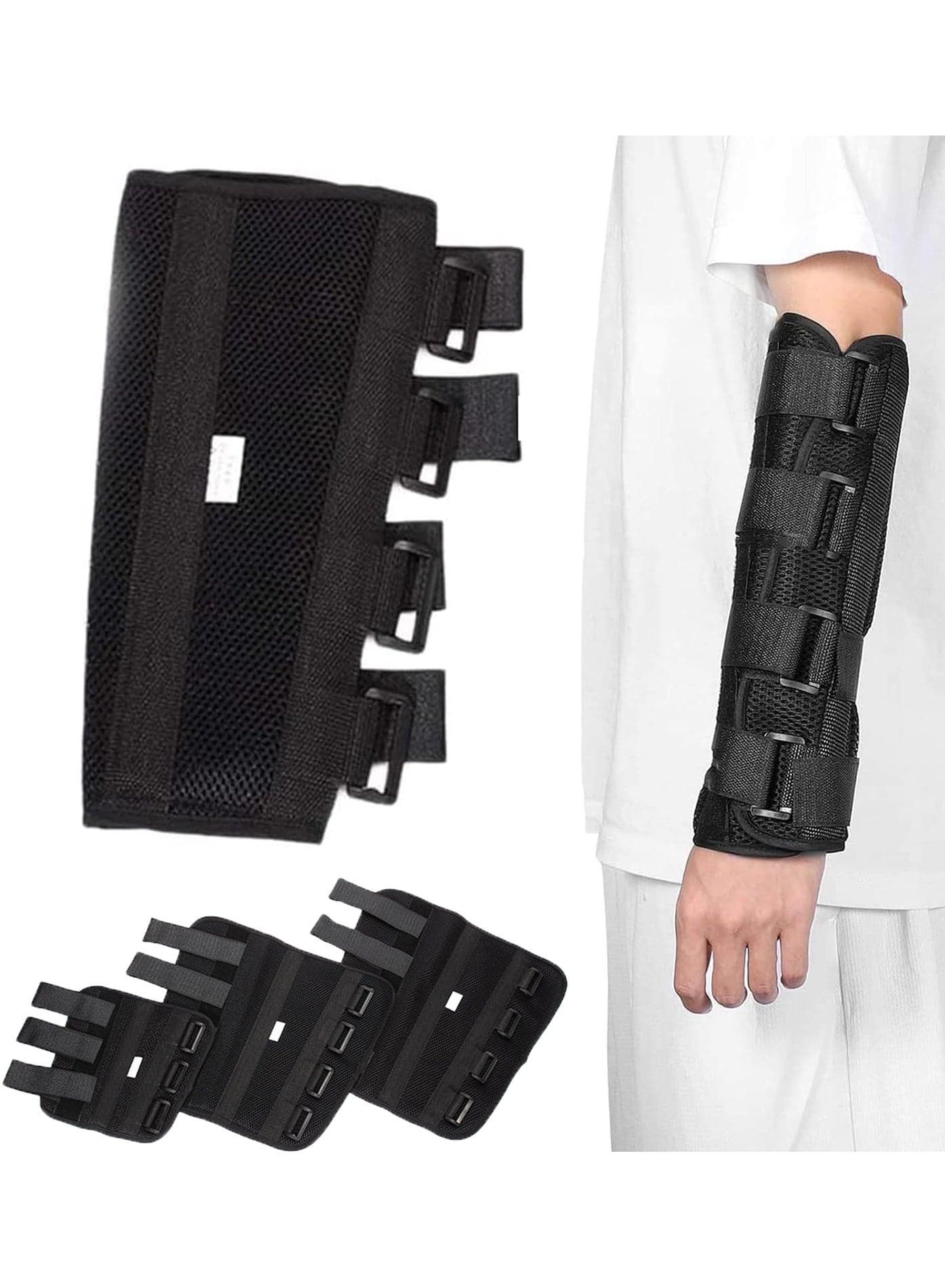 Arm Splint Support Elbow Fracture Immobilizer Protector for Cubital Tunnel Ulnar Nerve Injuries Night Stabilizer Support Sleeve Fixing Brace of Elbow Joint Arm Splint