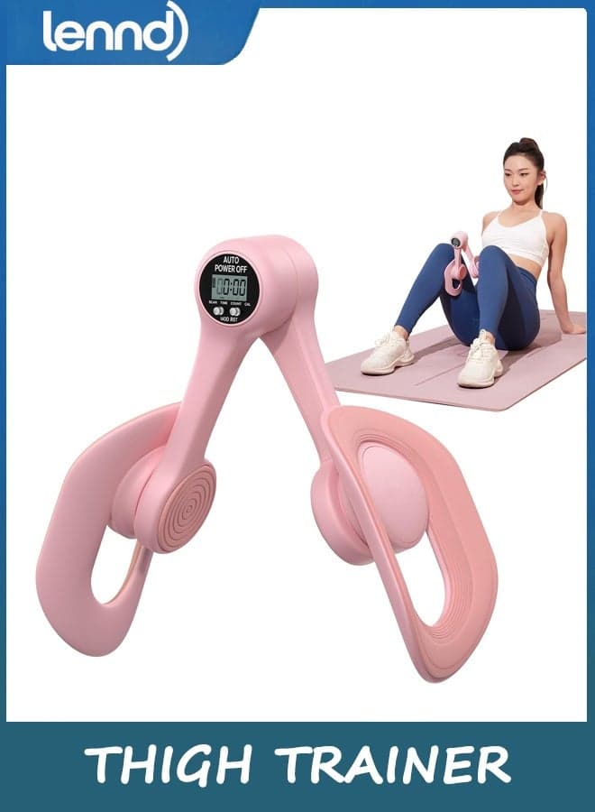 Thigh Trainer, Pelvic Floor Exercise Devices with Display Counter, Inner Thigh Exerciser for Women, Home Fitness Equipment for Hip/Leg/Butt