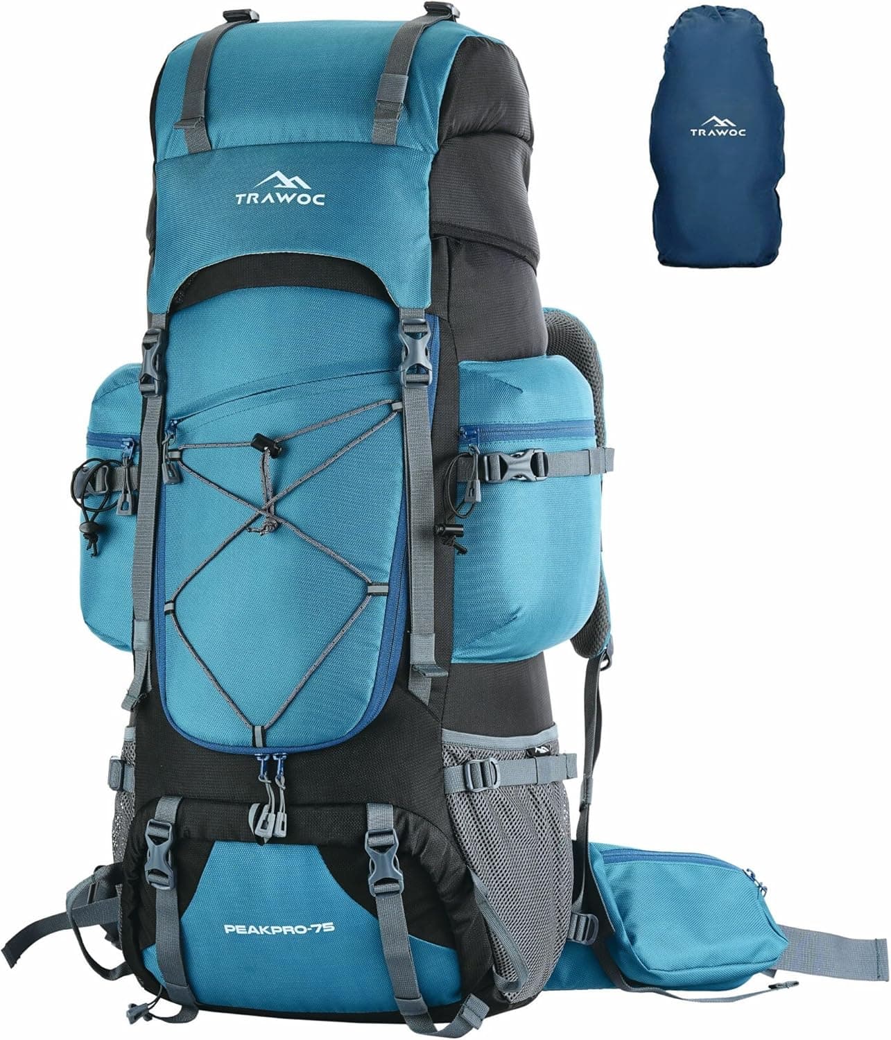 TRAWOC PEAKPRO 75L Travel Backpack