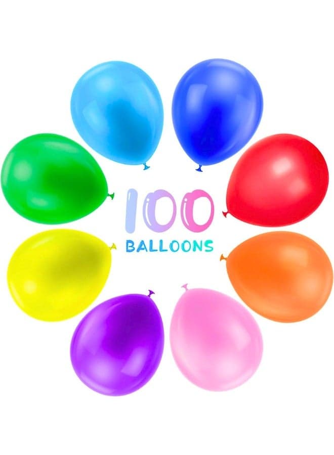 Balloons - 100 Pack 12 Inch Balloons Latex Balloons Color Party Balloons for Birthday Party Festival Decorations