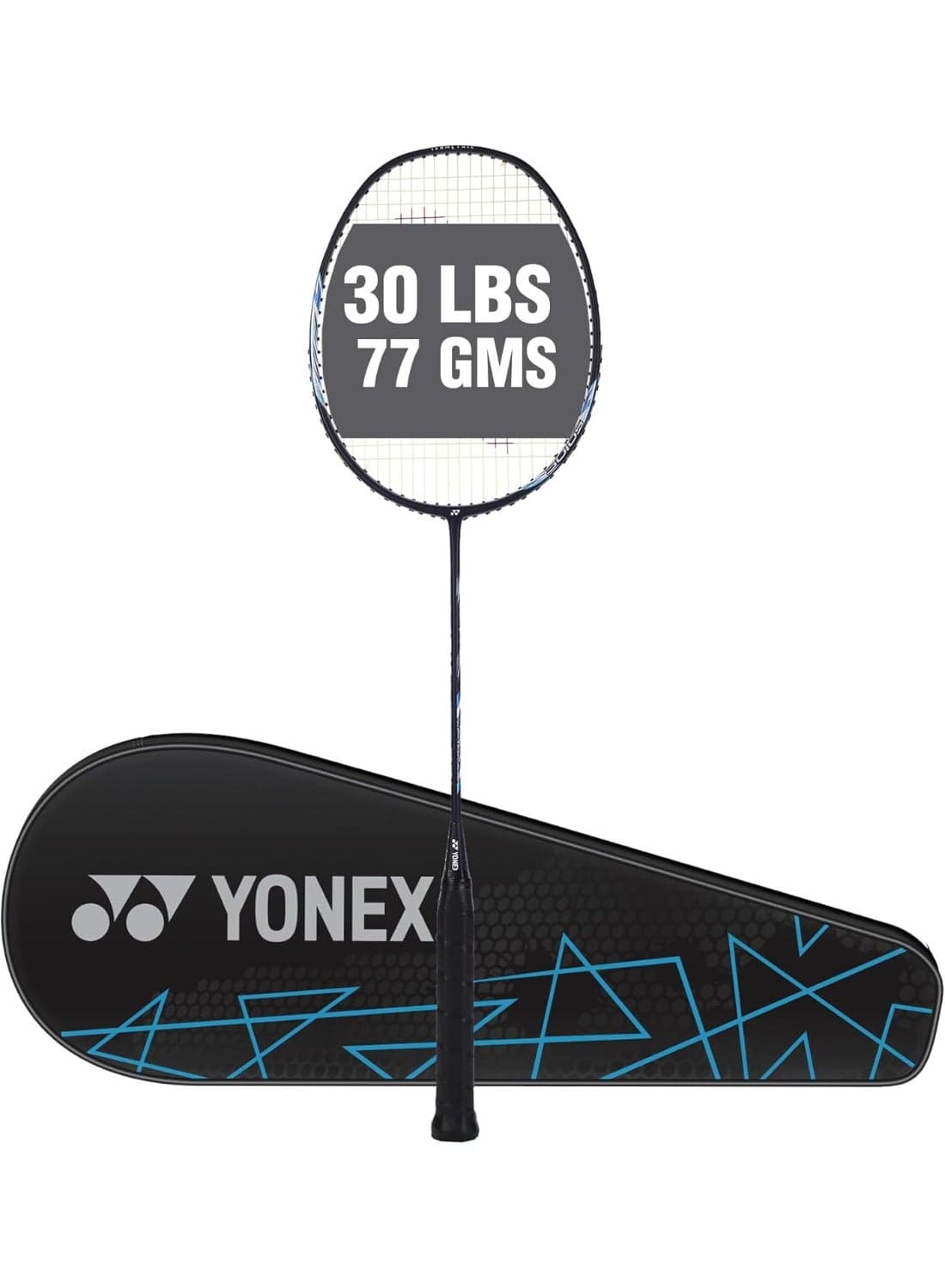 YONEX Astrox Lite 27i Graphite Strung Badminton Racket with Full Racket Cover (Blue) | For Intermediate Players | 77 grams | Maximum String Tension - 30lbs