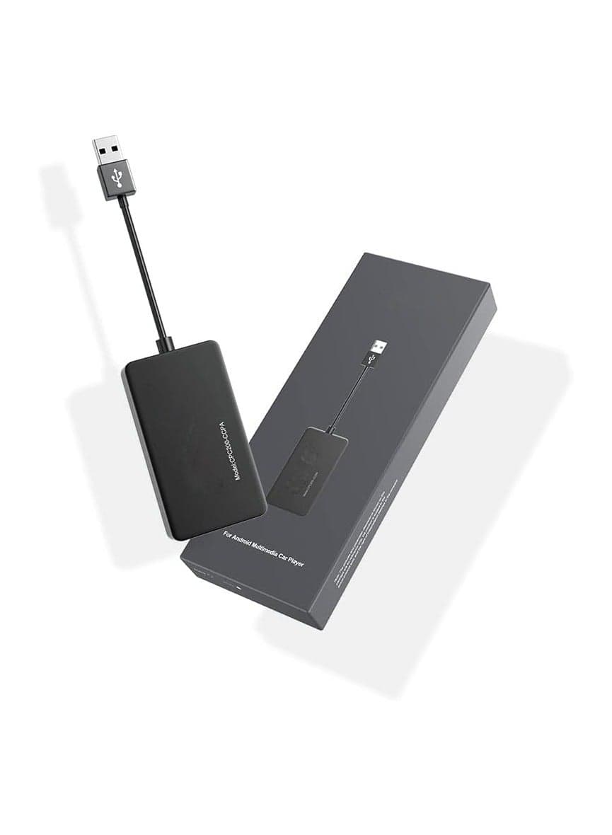 CarPlay Dongle Adapter for Android Head Units (4.4.0+), Upgraded Version with Built-in APK, Supports Wired/Wireless CarPlay & Android Auto, Online Upgrades Available.