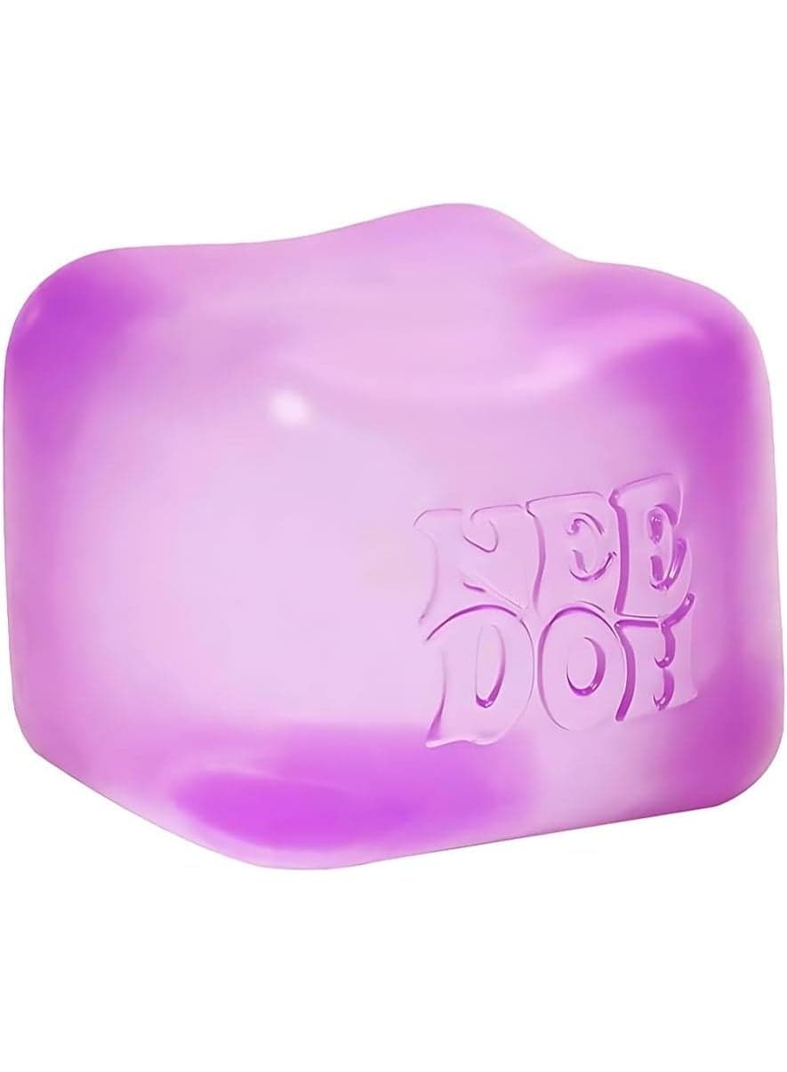 NeeDoh Sensory Stress Cube – Schylling Needoh High-Density Gel Filled Squishy Fidget Toy for Kids & Adults | Premium Matte Texture Stress Ball for Anxiety Relief & Autism Support | Durable Office Desk Decompression Accessory