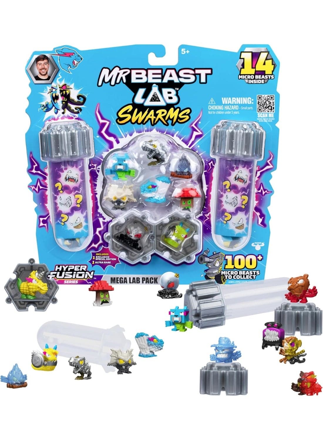 Swarms Series 3 Mega Lab 14-Pack Assortment 2 – Mystery Collectible Figures & Display Set