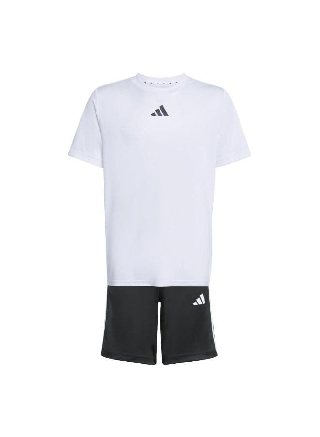 Train Essentials 3-Stripes T-Shirt Set