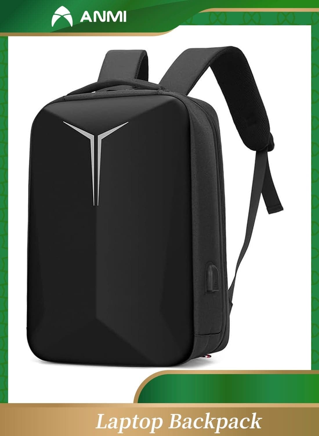 15.6 inch Travel Laptop Backpack for Men with USb Charging Port, Laptop Backpack Gifts for Business, Black