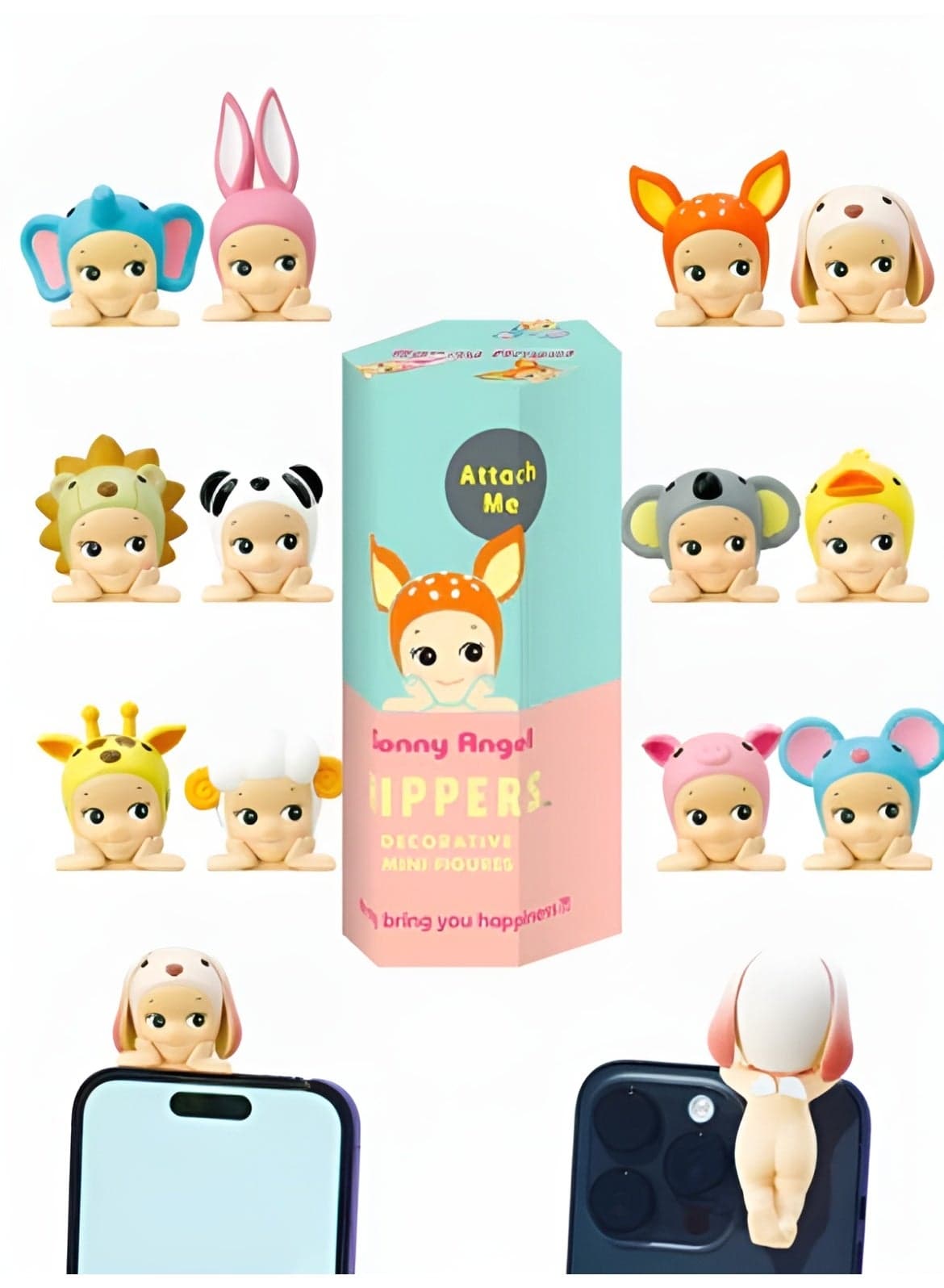 Animal Series Blind Box – Pack of 1 – Decorative Mini Figure for Phone, Laptop & Desk Accessories – Sonny Angels – Hippers Edition