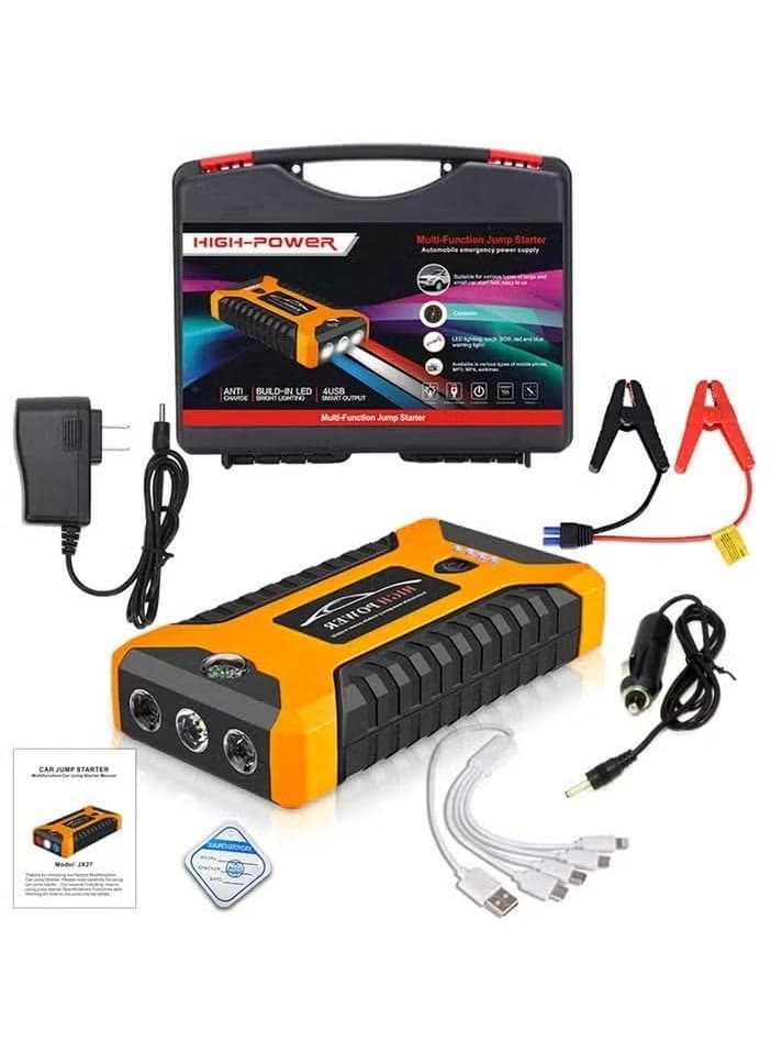 12V Multi-Function Jump Starter with Air Compressor – 2000A 24V Battery Charger and Portable Power Bank for Fast Vehicle Starts and Emergency Use