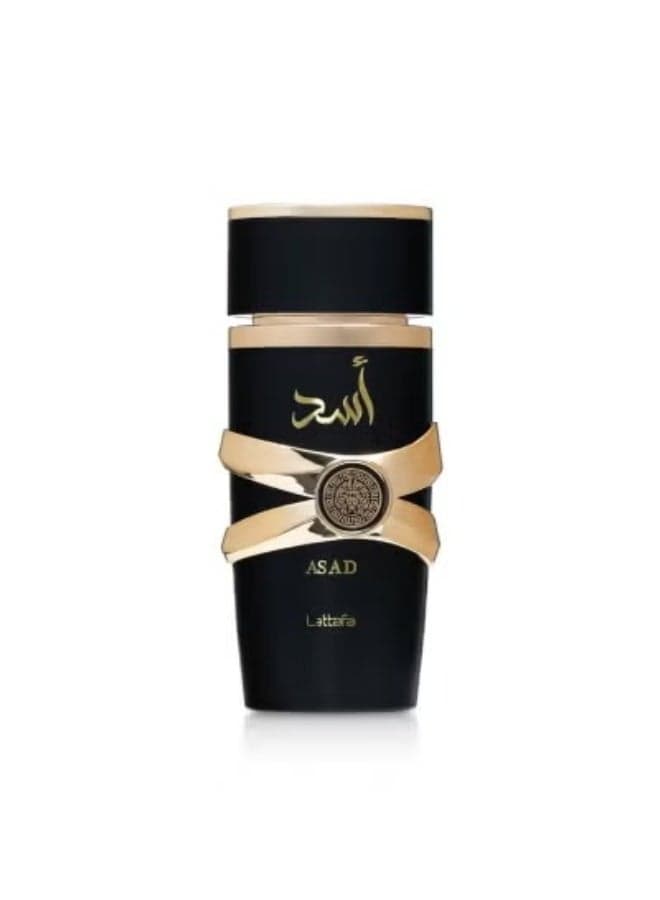 Asad Eau De Parfum 100ml Long Lasting Arabic Perfume for Men Woody Spicy Fragrance with Amber Vanilla Luxury EDP Spray