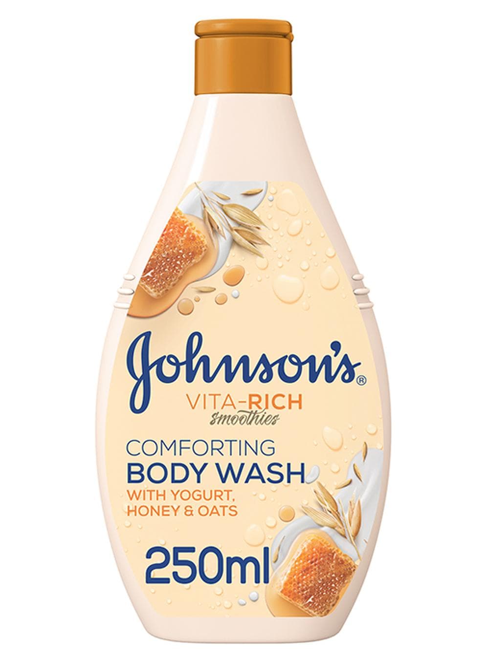 Body Wash Vita-Rich, Smoothies, Comforting, Yogurt, Honey And Oats white 250ml