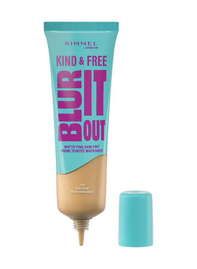 Kind And Free Blur It Out Mattifying Skin Tint - 250 - Sun Beige, 30Ml