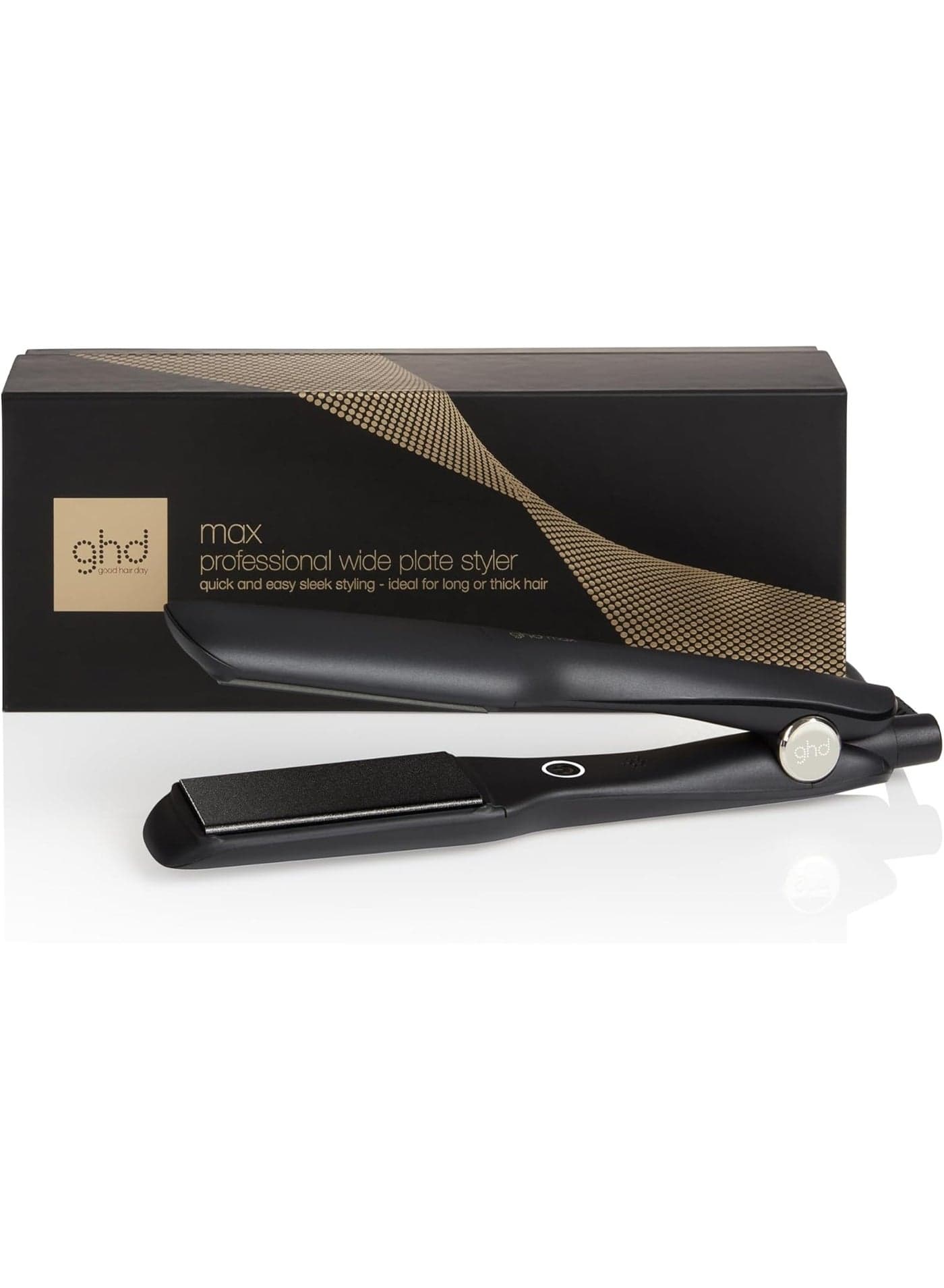 ghd Max Professional Hair Straightener, Wide 1.65" Styling Plates for Quick Easy Styling, Frizz Free, Smooth, Sleek Results, One Size