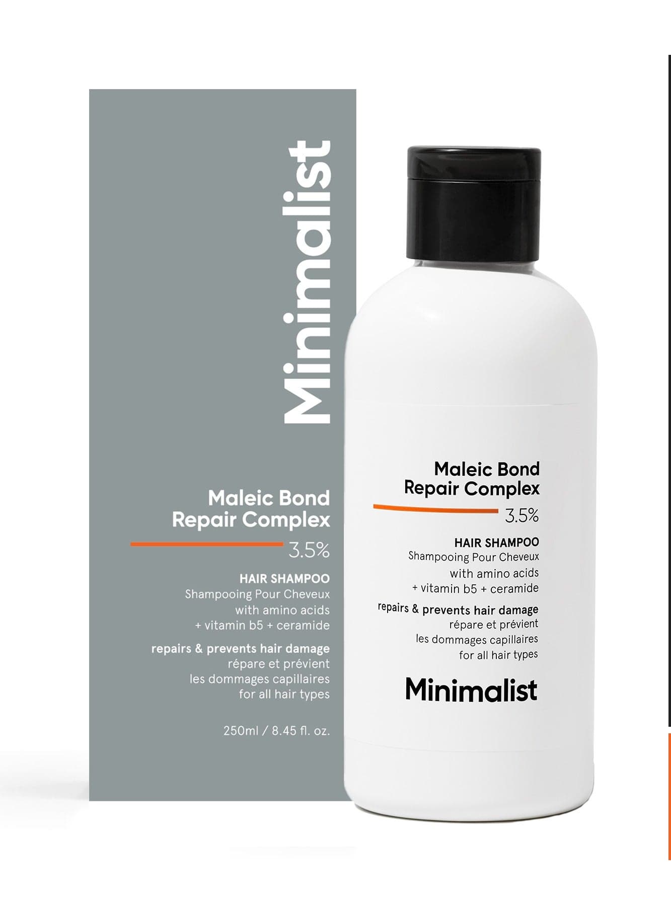 Hair Shampoo for Damaged And Frizzy Hair with Maleic Bond Repair Complex 3.5%