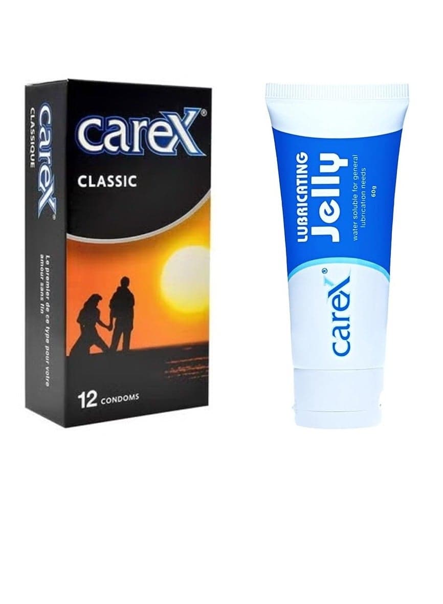 Classic Condoms 12 + Lubricating Jelly - Regular 60g (Combo)