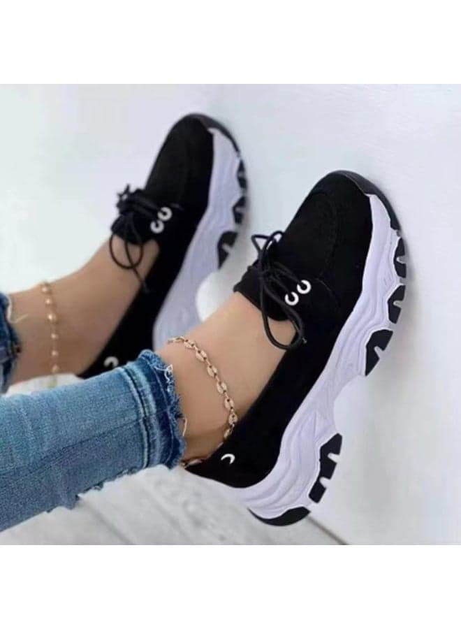 Girls Sneakers – Breathable, Cushioned, Lightweight Casual Shoes with Thick TPR Sole & Front Lacing