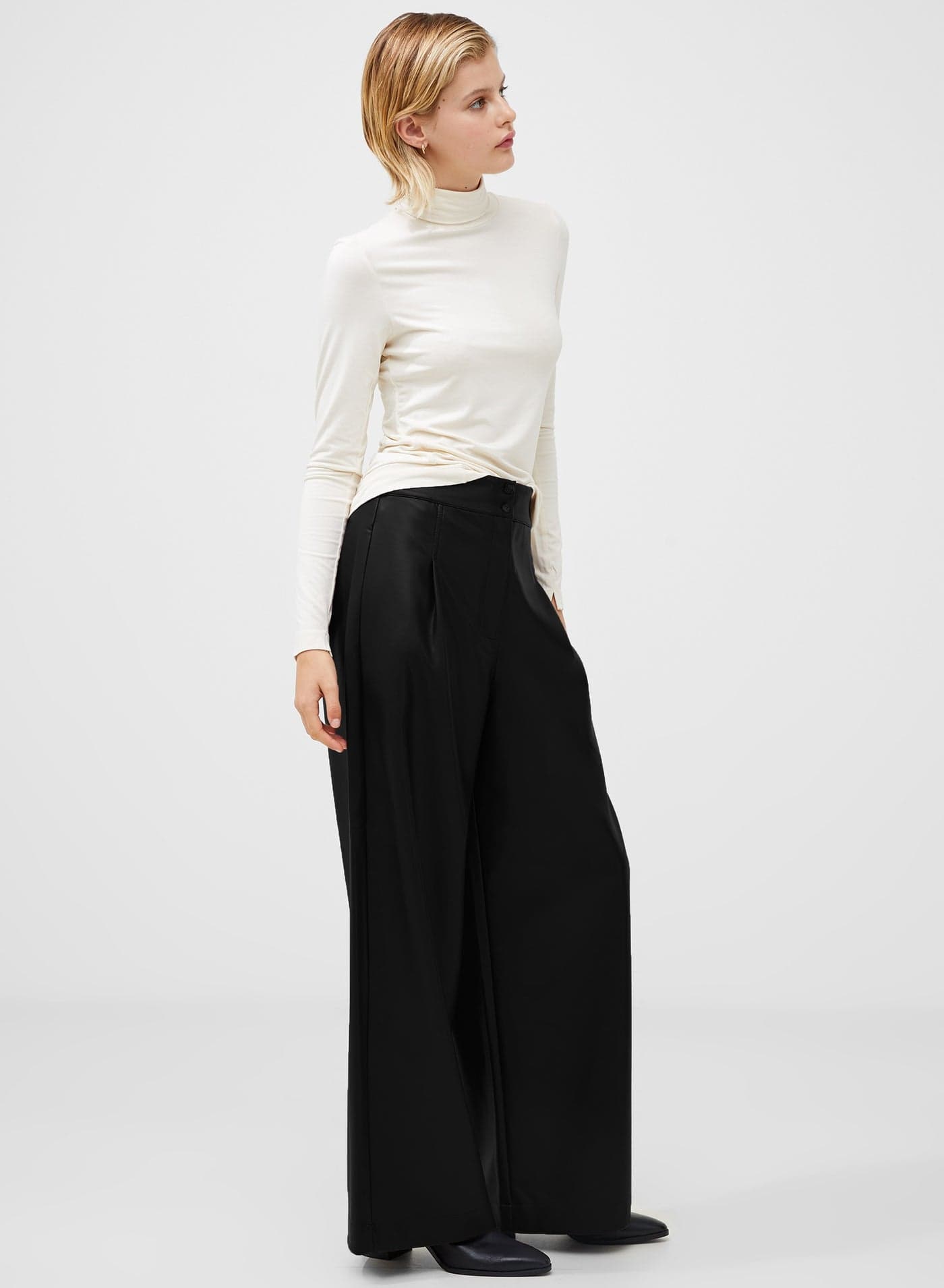 Venitia Jersey Split Cuff Top