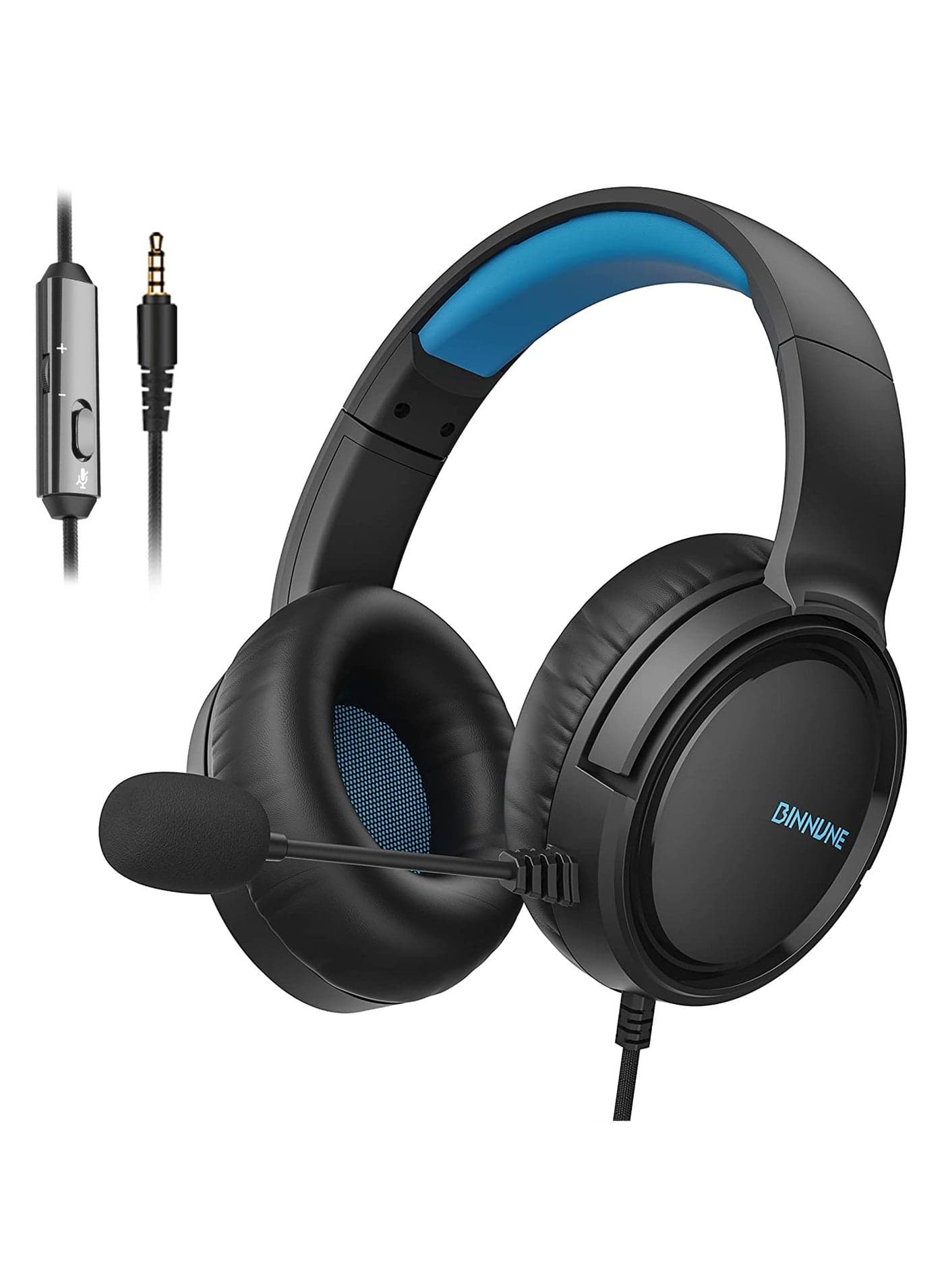 Gaming Headset with Mic for PS4, PS5, PC, NS,Wired Audifonos Gamer Headphones with Noise Canceling Microphone