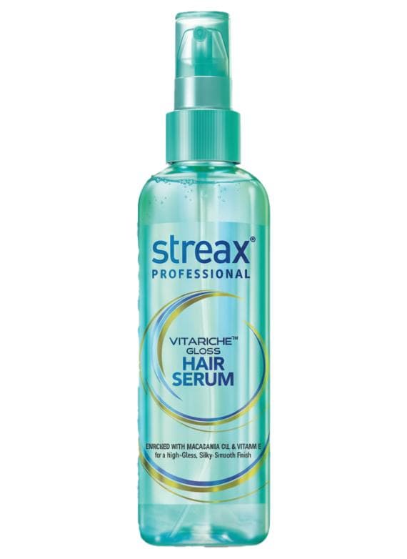 Professional Vitariche Gloss Hair Serum - Controls Frizz & Enhances Shine for a Sleek, Polished Look with Macadamia Oil & Vitamin E (100 ml)