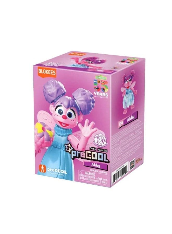 Blokees Sesame Street Abby Cadabby Action Figure | PreCOOL Model Kit | Buildable Fairy Character with Wand & Wings | Collectible Toy for Kids Ages 3+