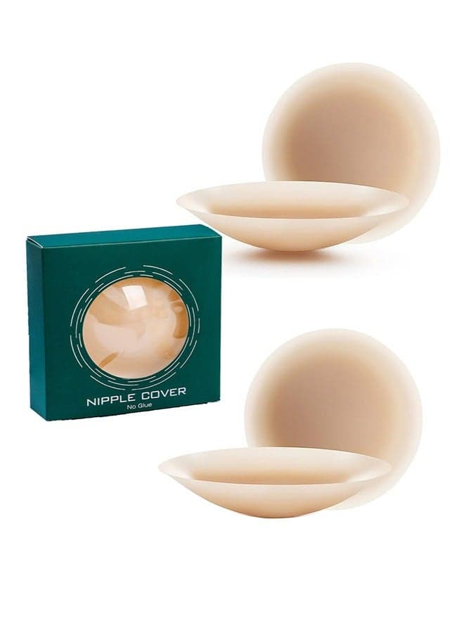 2 Pairs Women Reusable Adhesive Invisible Pasties Nippleless Covers And No Glue Nipple Covers Nipple Shields