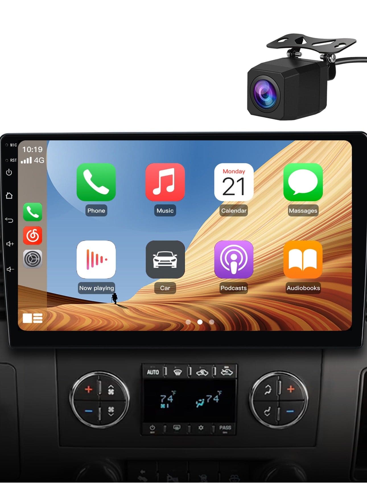 Car Radio Stereo for Chevy Chevrolet Silverado Tahoe Equinox GMC Sierra Yukon with Wireless CarPlay Android Auto 10 inch Touch Screen