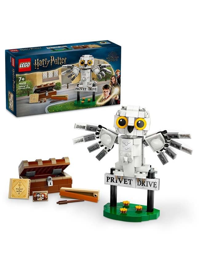 Harry Potter Hedwig at 4 Privet Drive Toy Owl Set 76425 (Age 7+, 337 Pieces)