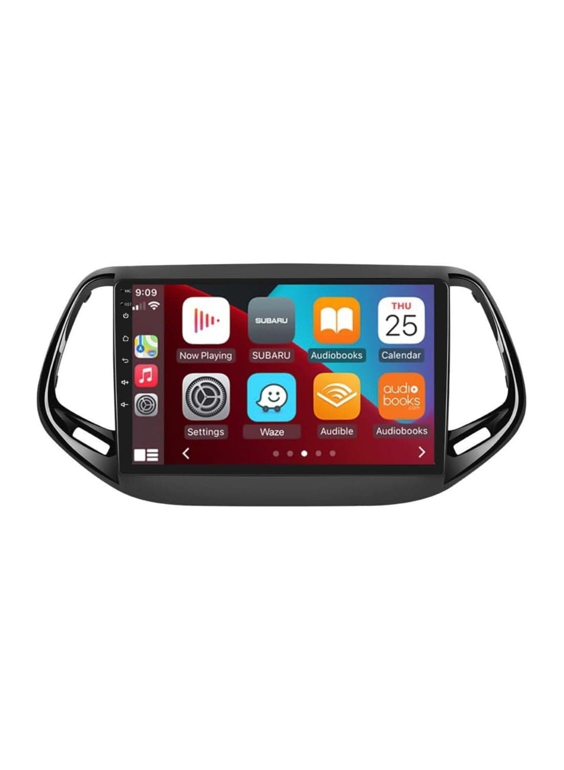 Android Car Stereo for Jeep Patriot Compass Radio 2017 2018 2019 6GB RAM 128GB ROM 9 Inch SIM Card, Apple Carplay, MirrorLink WiFi BT, IPS Touch Screen with AHD Camera Included