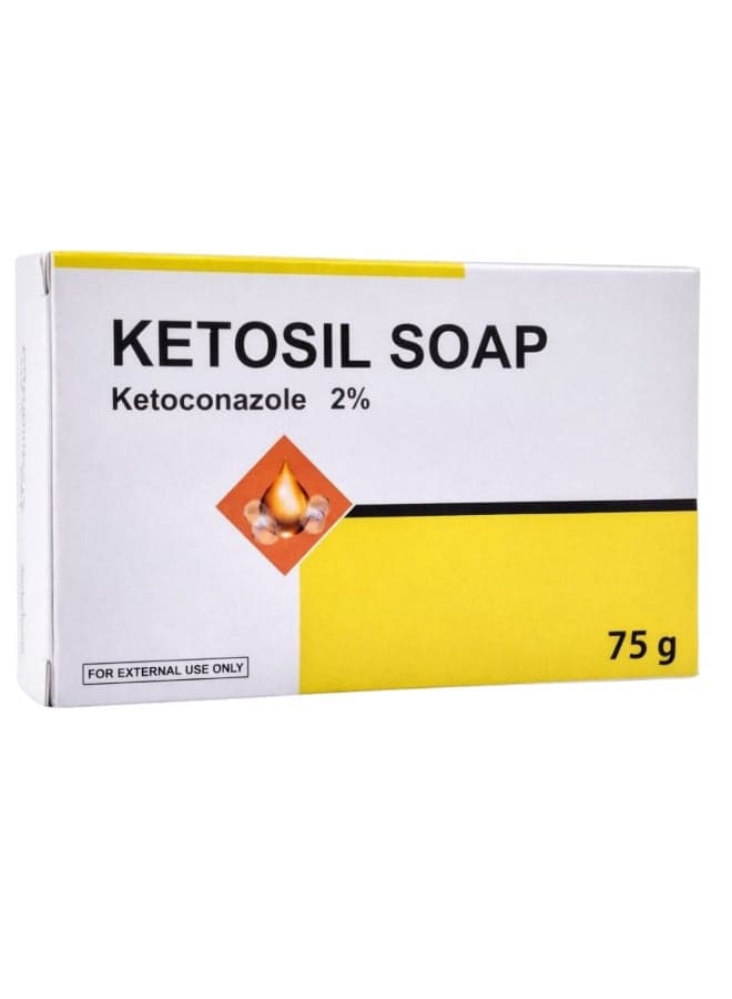 Ketosil Ketoconazole 2% Medicated Soap 75g |Nizoral | Antifungal & Anti-Dandruff Soap for Skin & Scalp | Itching Flakes & Irritation, Deep Cleansing Care