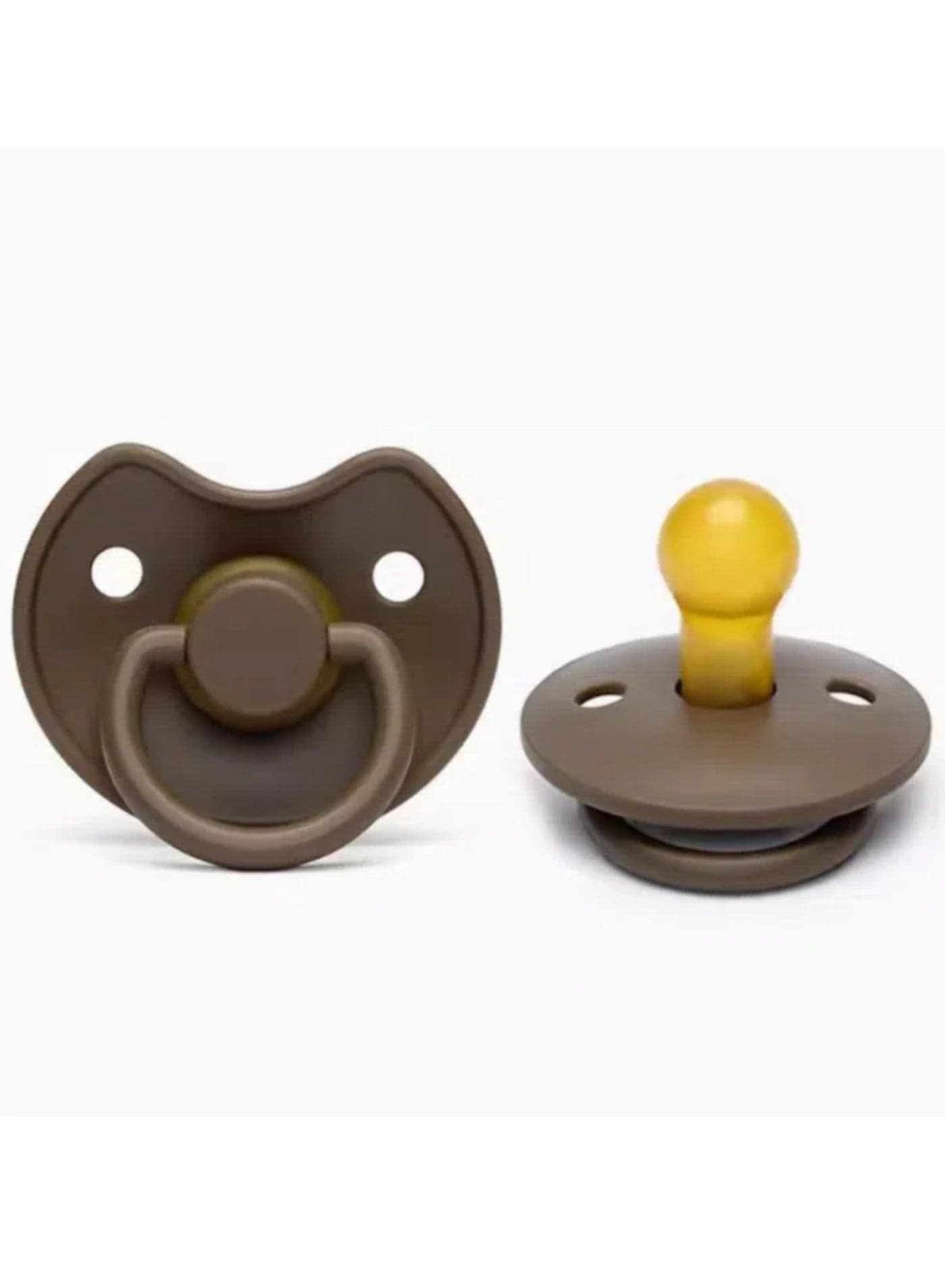 Baby Pacifiers | 1-Pack Soothers | BPA-Free Natural Latex Food Grade | Super Soft Bite Resistance | Sleep Anti-Flatulence | Baby Teething Toy | Brown