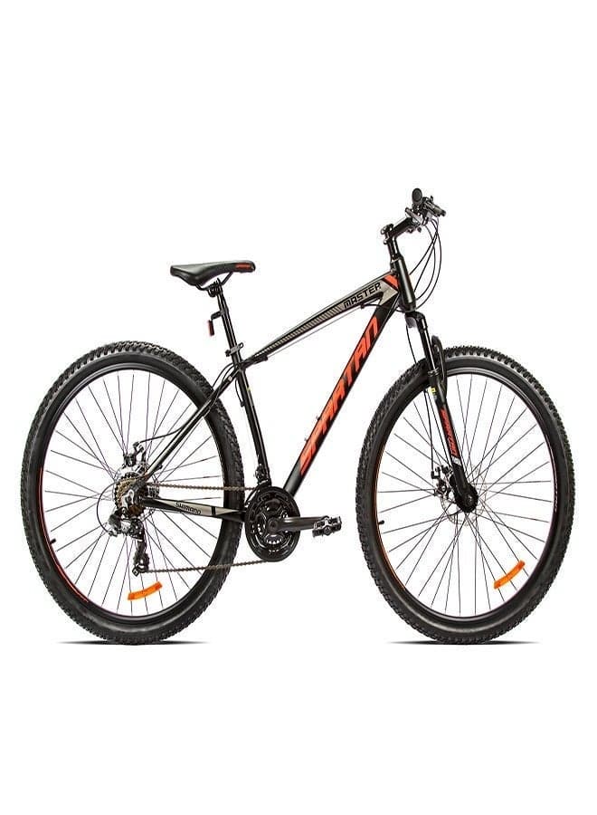 Master Hardtail 29-Inch Mountain Bike| 29 Inch Wheel Size| 21 Speed Shimano Gears | Adjustable Seat | Black Color