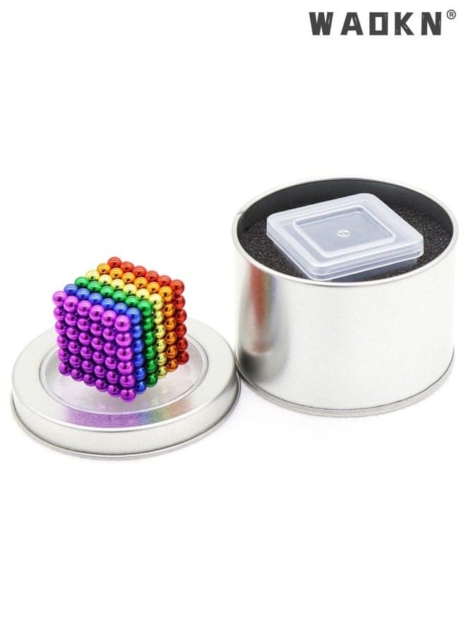 6 Colour 216-Piece Magnetic Educational Toys Creative Magnetic Ball Puzzle Cube Set