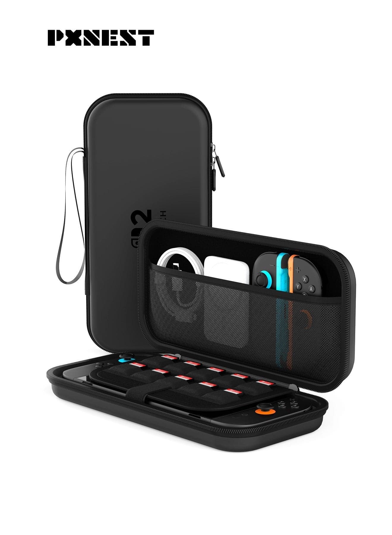 Switch Carrying Case Compatible with Nintendo Switch 2 , High-Capacity Travel Carrying Case for Nintendo Switch2 Console & Accessories, black