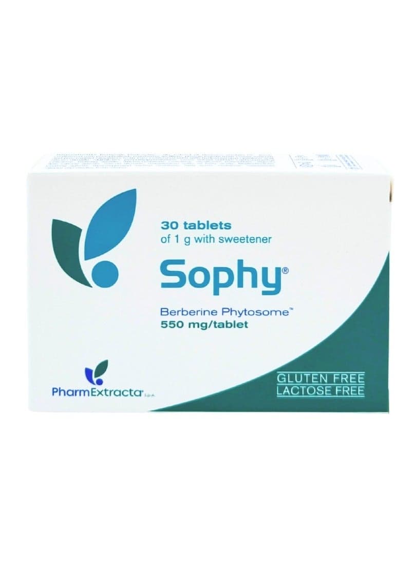 Sophy 550 mg – Berberine Phytosome® Tablets for PCOS & Metabolic Support – 30 Tablets | Gluten & Lactose Free