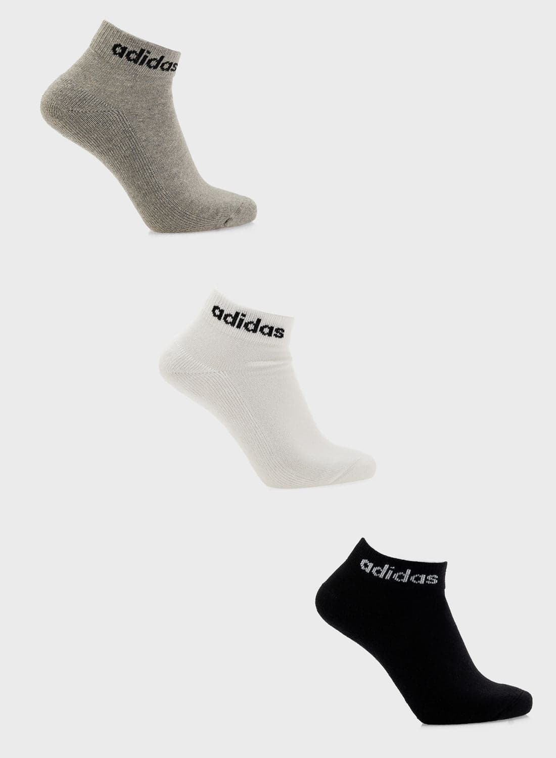 3 Pack Linear Ankle Socks