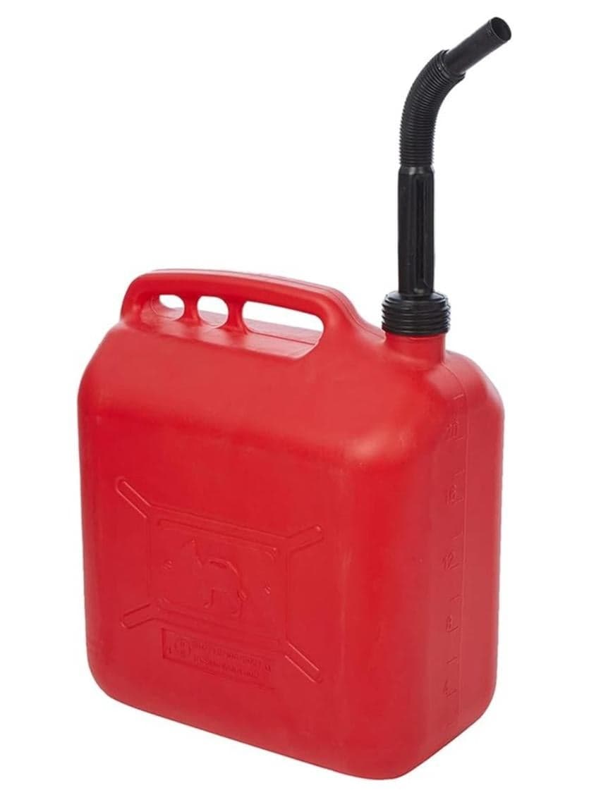Plastic Petrol Can Red